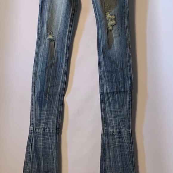 Si Tu Veux Superstack Medium Wash Mens Jean 40 - Picture 1 of 9